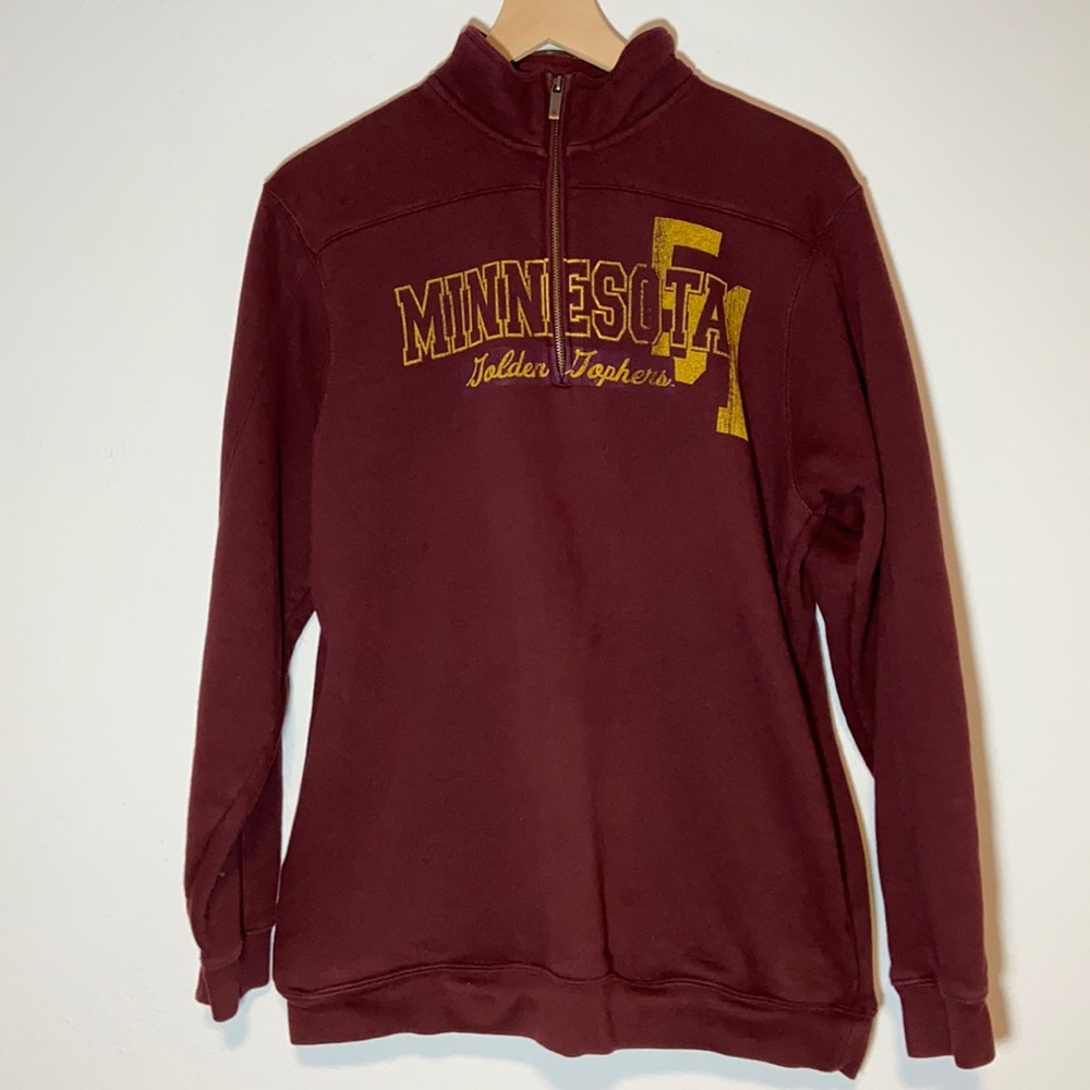 Minnesota Golden Gophers Quarter Zip Sweatshirt with Pockets 1/4